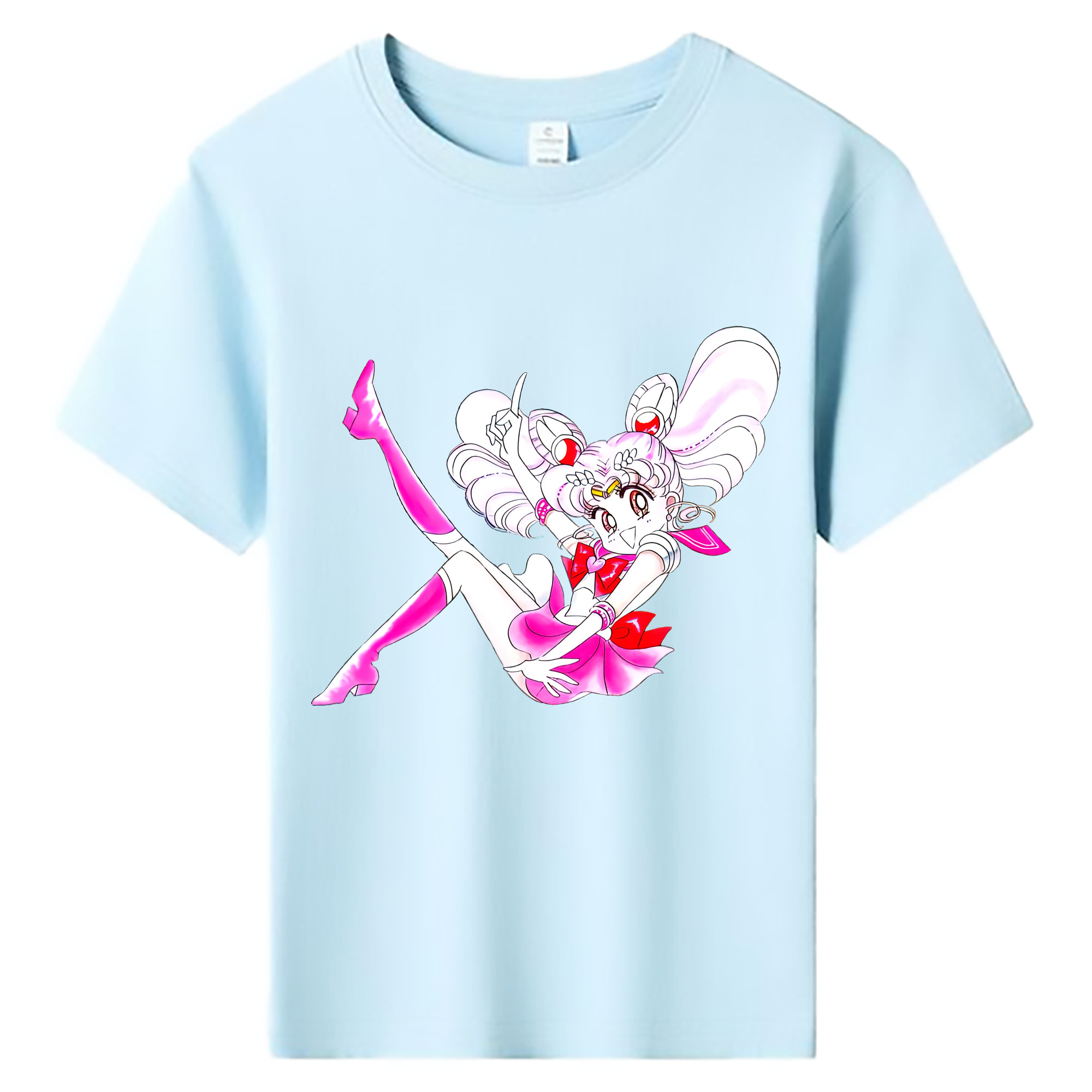 （画像用） 美少女戦士セーラームーン ちびうさ Sailor Moon Chibiusa Tsukino Usagi Small Lady Serenity 綿100％キッズTシャツ（フロントプリント）